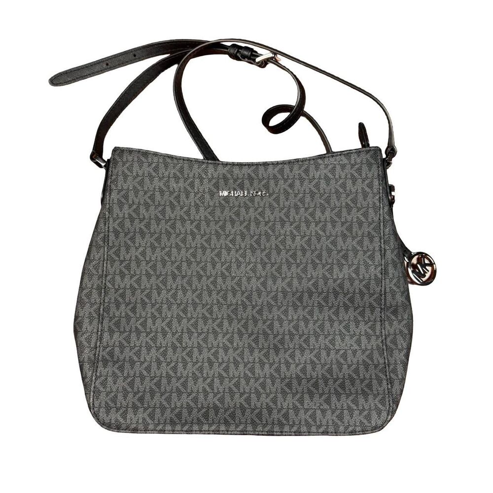 Michael Kors Women's Grey and Black Bag